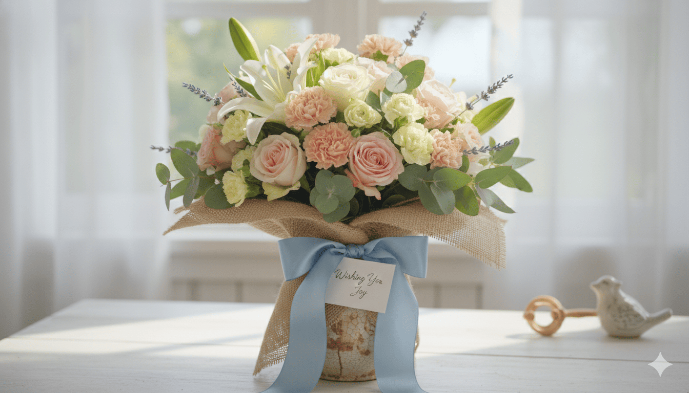 Klassinen kukkakimppu